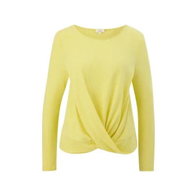 Abbildung von s.Oliver Damen T Shirt Langarm Yellow 34
