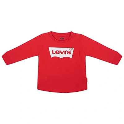 Abbildung von Levi&#039;s Batwing TEE Langarmshirt für Kinder, Größe: 62, Red/white