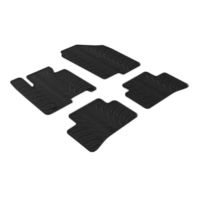 Abbildung von Gledring 0419 Fußmattensatz Gummi vorne und hinten 4 schwarz 750mm 550mm HYUNDAI: Tucson