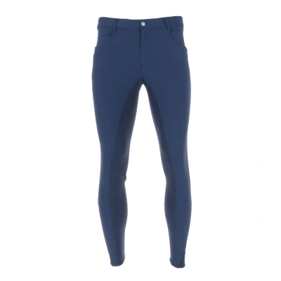 Abbildung von HKM Reithose Sportive Silikon Vollbesatz Herren Blau 52