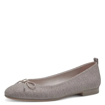 Abbildung von Tamaris Damen Ballerinas Textil Vegan; ROSE GLAM/rosa; 38