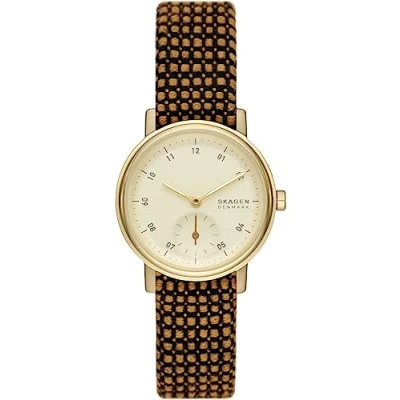 Abbildung von Skagen Watch Kuppel Lille Kvadrat 32MM Chronograph, Damen, Größe: One Size, Fabric green