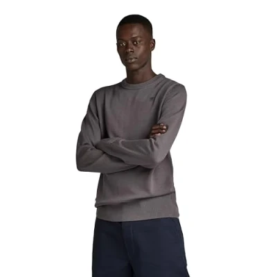 Abbildung von G Star Premium CORE RN Strickpullover, Herren, Größe: Small, Rabbit