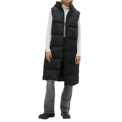 Abbildung von Vero Moda Vmligaane Waistcoat Weste, Damen, Größe: XS, Black