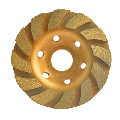 Abbildung von Premium Diamant Schleiftopf Schleifteller 105 mm x 22,2 Diamantschleiftopf Schleiftöpfe für Beton, Marmor, Granit, Naturstein, Kunststein, Ziegel, Mauerwerk, Putz, Estrich 12 Segs