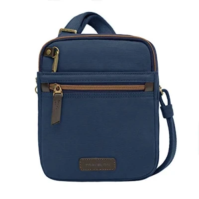 Abbildung von Travelon Reise Tragetasche mit Diebstahlschutz, klein, navy (Blau) 33306 350