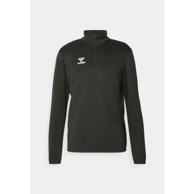 Abbildung von Hummel Essential HALF ZIP Langarmshirt, Herren, Größe: XXL, Black