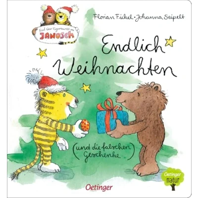 Abbildung von Nach einer Figurenwelt von Janosch. Endlich Weihnachten (und die falschen Geschenke): Poetisch witzige Weihnachtsgeschichte mit Tiger und Bär für Kinder ab 3 Jahren