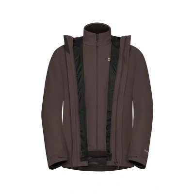 Abbildung von Jack Wolfskin Altenberg 3IN1 Regenjacke / wasserabweisende Jacke, Herren, Größe: Small, Peat