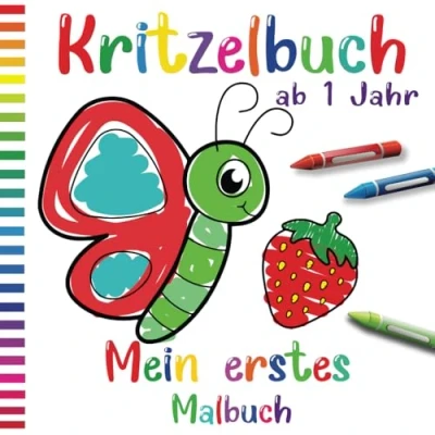 Abbildung von Mein erstes Kritzelbuch ab 1 Jahr: Liebevoll gestaltetes Malbuch für Kleinkinder jahr Ausmalbuch Jungen und Mädchen ideales Geschenk Kinder zwischen 1/2/3/4/5/6