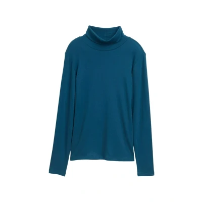 Abbildung von TOM Tailor Langarm MIT Rollkragen Strickpullover, Damen, Größe: 3XL, Dark petrol