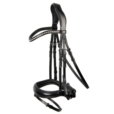 Abbildung von Schockemöhle Trense Premium Brantford Schwarz/Silber WB