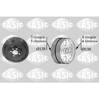 Abbildung von SASIC 2156001 Kurbelwellenriemenscheibe 138 VOLKSWAGEN: Passat B5 GP Estate