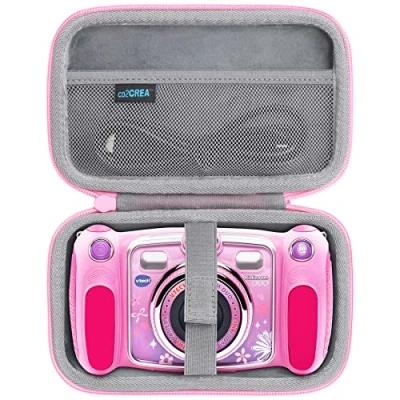 Abbildung von co2CREA Hart Reise Schutz Hülle Etui Tasche für VTech Kidizoom Duo/Duo DX/Duo Deluxe/Twist/Pix/Pix Plus Digital Camera Tragetasche