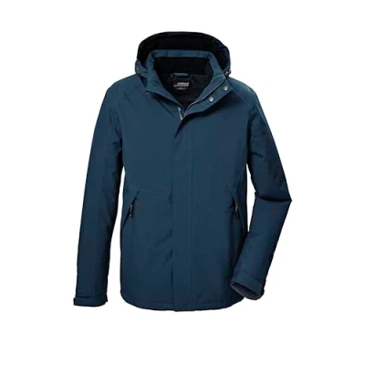 Abbildung von killtec Herren Funktionsjacke/Outdoorjacke mit abzippbarer Kapuze KOW 4 MN JCKT, dunkelblau, S, 41843 000