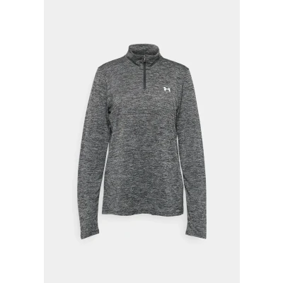 Abbildung von Under Armour Damen Tech 1/2 Zip Twist, Trainings T Shirt für Damen, bequemes Reißverschluss Funktionsshirt das Training