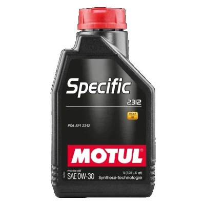 Abbildung von Motul Specific 2312 0W 30 1l Motoröl 110366 CITROËN: Relay II Platform / Chassis, Van, C3 I Hatchback, PEUGEOT: 207 Hatchback