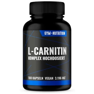 Abbildung von L Carnitin Dreifach Komplex 3196mg 180 Kapseln ultra hochdosiert tartrat, Acetyl Schwarzer Pfeffer Qualität vegan Neue Formel