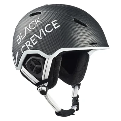 Abbildung von Black Crevice Skihelm Vail, matt schwarz Carbon/weiß, L (58 61 cm)…