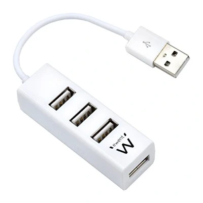 Abbildung von Ewent EW1122 USB 2.0 Hub, 4 2 Ports 480 MBps, 12 cm Kabel, Weiß