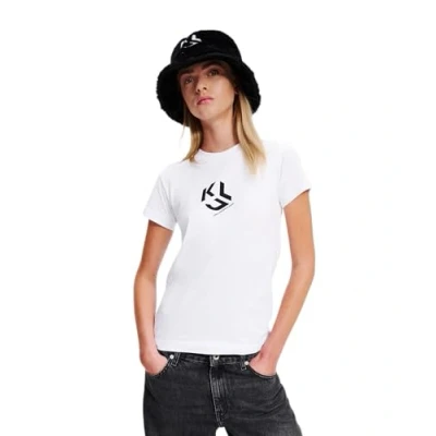 Abbildung von Karl Lagerfeld Jeans Monogram Tshirt print, Damen, Größe: XS, White