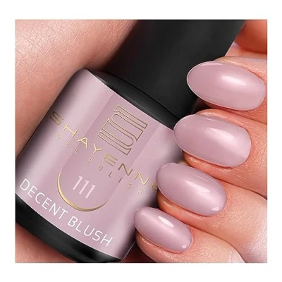 Abbildung von SHAYENNE Shellac Gel Nagellack 15 ml für UV LED Lampe 111 Decent Blush Lila Violett MADE in GERMANY Nail Polish for Lamp Nage