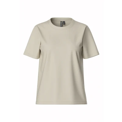 Abbildung von Pieces Pcria Solid TEE Tshirt basic, Damen, Größe: XS, Birch