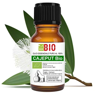 Abbildung von CajeputÖl Bio Ätherisches Öl 100% Reines 10 ml Aromatherapie Kosmetik Therapeutische Laborbio