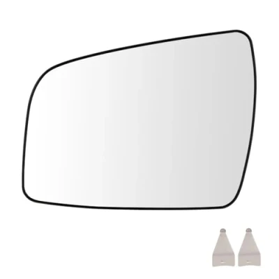 Abbildung von SENZEAL Spiegelglas Links Fahrerseite Beheizbar mit Trägerplatte für Opel Zafira B 2009 2014 1428378 1428377 Außenspiegel Glas Ersatz (Links)