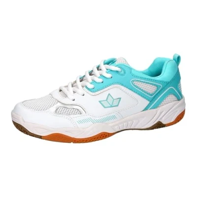 Abbildung von Lico Damen Sprint Indoor Hallenturnschuhe, weiß/türkis, 44 EU