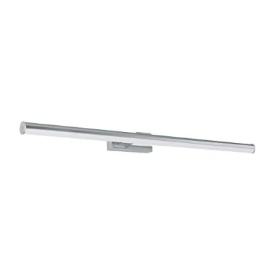 Abbildung von EGLO LED Wandlampe Vadumi, Spiegelleuchte, Wandleuchte aus Kunststoff, Badezimmer Lampe in Chrom, Weiß, Feuchtraumleuchte neutralweiß, IP44, L 78 cm