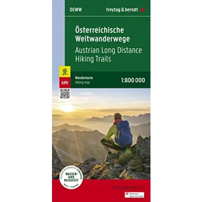 Abbildung von Österreichische Weitwanderwege, Wanderkarte 1:800.000, freytag &amp; berndt: GPX Tracks, wasserfest und reißfest (freytag berndt Wander Rad Freizeitkarten)