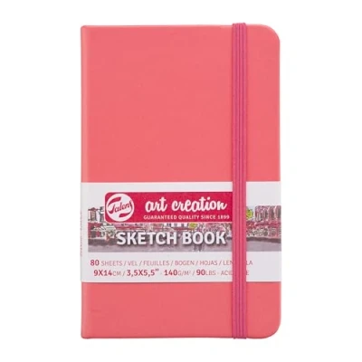 Abbildung von Talens Art Creation Skizzenbuch, 80 Blatt, 9 x 14 cm, korallenrot