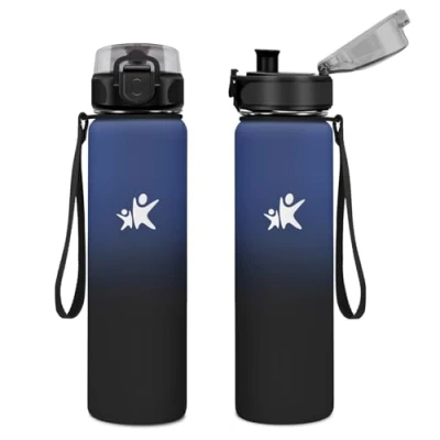 Abbildung von KollyKolla Trinkflasche 500ml, Thermosflasche, BPA Frei Isolierflasche, Doppelwandisolierung, Kalt&amp;Warm, Wasserflasche für Kinder, Schule, Sport, Sprudel, Fitness, Outdoor, Camping, Yoga