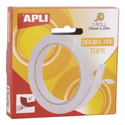 Abbildung von APLI 17723 Doppelseitiges Klebeband 15 mm x 20 m