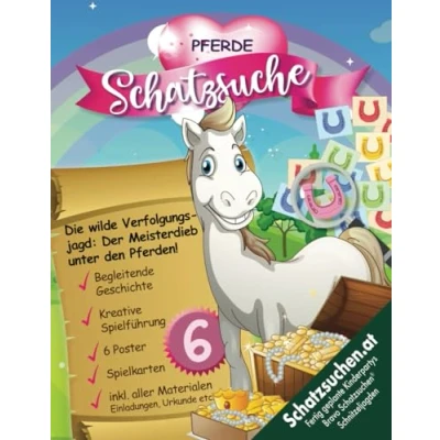 Abbildung von Pferde Schnitzeljagd Kindergeburtstag ab 6 Jahre: Kreativ geplante Schatzsuche mit Spurenlesen. Sofort Starten allen Materialien für Vielbeschäftigte &amp; Liebhaber. (Bravo Schatzsuche)