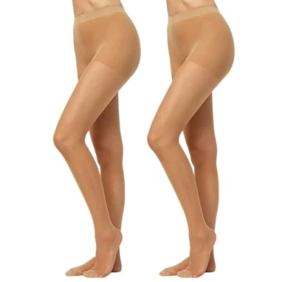Abbildung von Nur Die Damen Goodbye Laufmaschen 20 DEN / 2er Pack Strumpfhose, amber, 40/44 EU