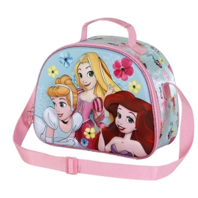 Abbildung von Disney Prinzessinnen Adorable 3D Frühstückstasche, Blau, 25,5 x 20 cm