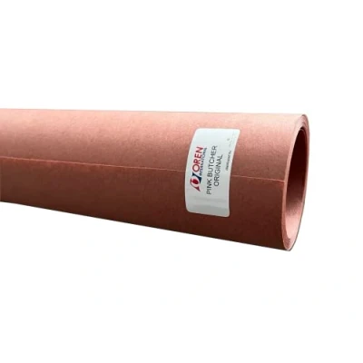 Abbildung von Oren Pink Butcher Paper BBQ Kraftpapier 40m x 61cm Das ORIGINAL Papier aus USA für perfekte Grillergebnisse Saftiges Fleisch &amp; Knusprige Kruste Metzger Zubehör