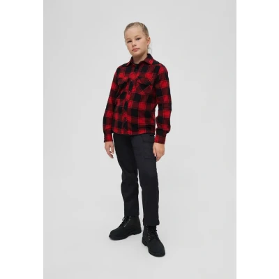 Abbildung von Brandit Hemd für Kinder, Größe: 146/152, Red/black/white