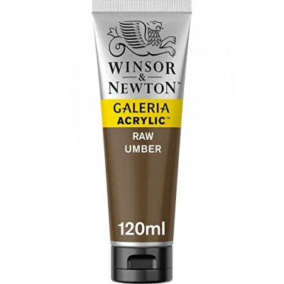 Abbildung von Winsor &amp; Newton 2131554 Galeria Acrylfarbe, hohe Pigmentierung, lichtecht, buttrige Konsistenz, 120 ml Tube Umra Natur