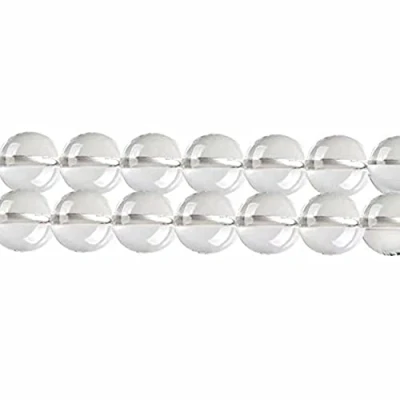 Abbildung von SKYBEADS Natuerliche Transparenter Kristall Perlen zum Auffädeln Armbänder 4mm Klar Quarz 38cm Strang Approx 90 Stück