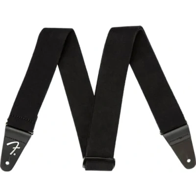 Abbildung von Fender® »SUPERSOFT STRAP« Flexibler Polyester Gitarrengurt 5cm Breite Farbe: Schwarz