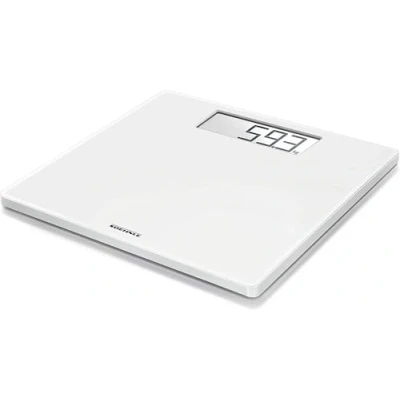 Abbildung von Soehnle Style Sense Safe 100 Personen Digitalwaage mit extragroßer LCD Anzeige, Waage rutschhemmenden Standfüßen, flache Personenwaage, Weiß