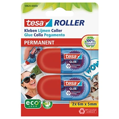 Abbildung von tesa Mini Kleberoller, permanent, ecoLogo 2x 6m:5mm
