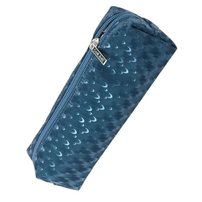 Abbildung von Online Federmäppchen Petrol Drops I Stylische Federtasche für Mädchen &amp; Jungen, ideal Schule, Uni Büro Pencil Case mit praktischem Reißverschluss zur Aufbewahrung von Stiften Kosmetik