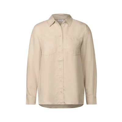 Abbildung von CECIL Damen B345439 Bluse Im Washed Look, Pearl Beige, XS EU