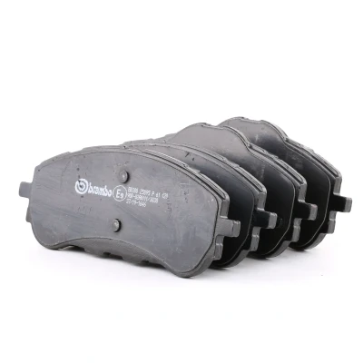 Abbildung von BREMBO P 61 120 Bremsbelagsatz exkl. Verschleißwarnkontakt mit Bremssattelschrauben Zubehör PEUGEOT: 308 SW 2, II Hatchback, I