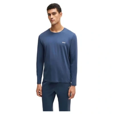 Abbildung von BOSS Nachtwäsche Shirt, Herren, Größe: Large, Blue five