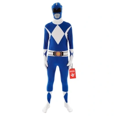 Abbildung von Morphsuits Offizielles Blaues Power Ranger Kostüm für Erwachsene M (150cm 162cm)